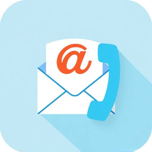 Contact us icon with envelope and phone