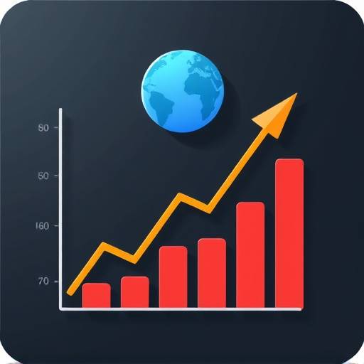 Reporting and Analytics icon: a chart showing business growth.